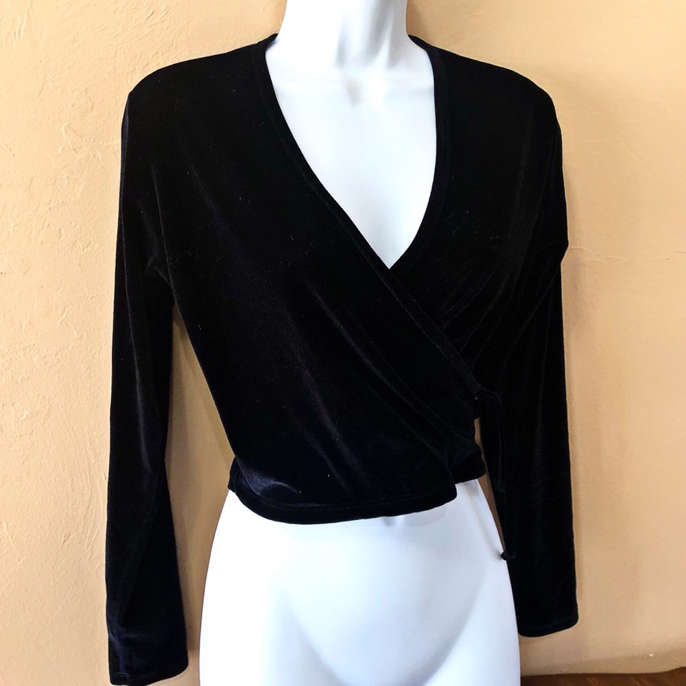 Vintage Velvety Crop Top